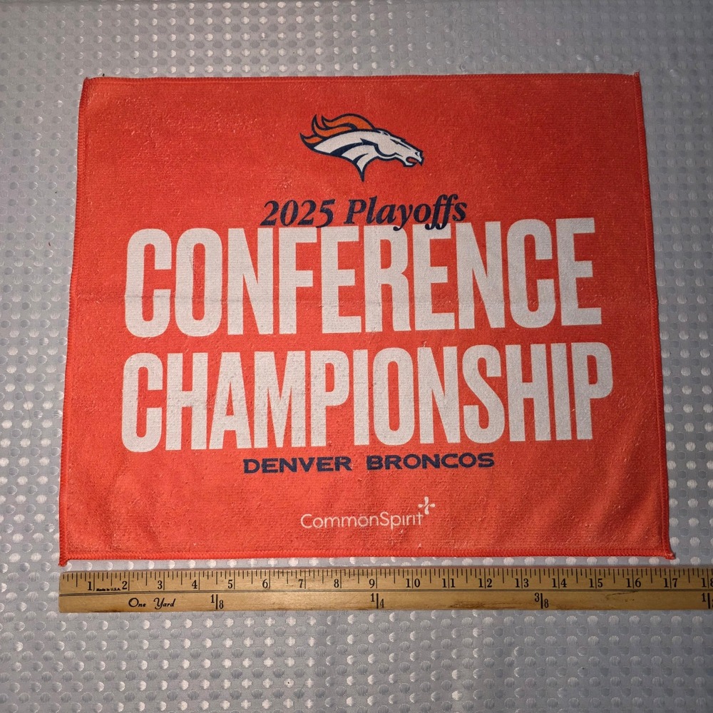 Denver Broncos 2025 Playoffs Conference Championship Orange Rally Towel KT1518